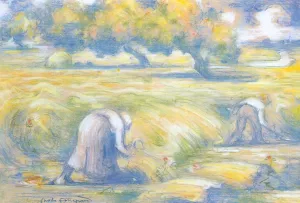 Wheat by Charles Angrand - Oil Painting Reproduction