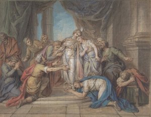 Joseph Recognized by his Brothers by Charles-Antoine Coypel Oil Painting