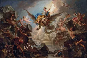 The Destruction Of The Palace Of Armida by Charles-Antoine Coypel Oil Painting