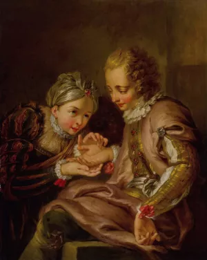 The Fortune Teller by Charles-Antoine Coypel Oil Painting