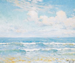 Marine by Charles Atamian Oil Painting