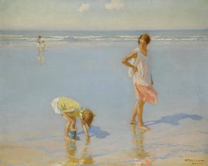On white sands by Charles Atamian Oil Painting