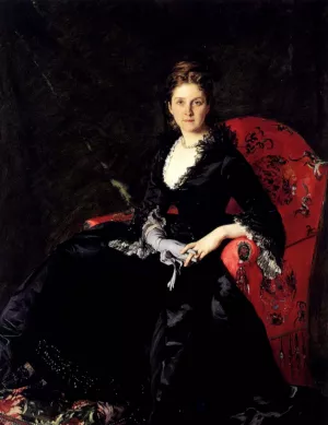 Portrait of Mme N. M. Polovtsova by Charles Auguste Emile Durand - Oil Painting Reproduction