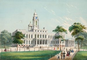 City Hall by Charles Autenrieth Oil Painting