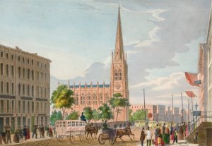 Trinity Church by Charles Autenrieth Oil Painting