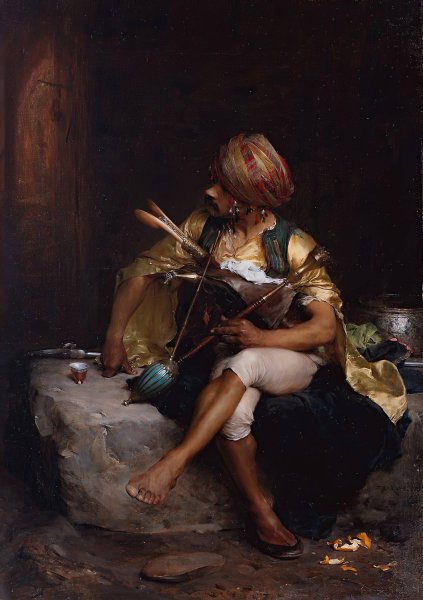 Main Product Photo of A Bashi-Bazouk  Painting by Charles Bargue
