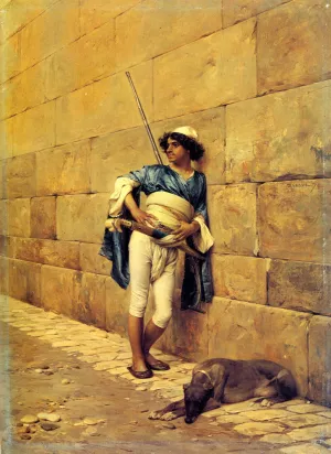 La Sentinelle by Charles Bargue - Oil Painting Reproduction