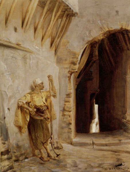 Main Product Photo of Study for A Sentinel Painting by Charles Bargue