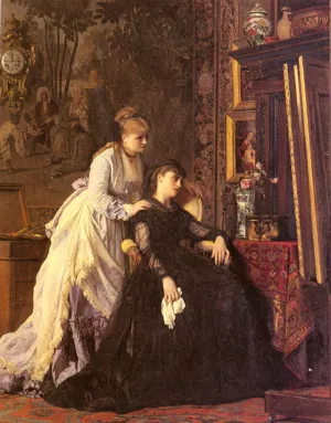 Memories by Charles Baugniet - Oil Painting Reproduction