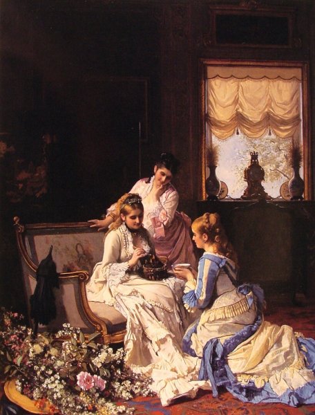 Main Product Photo of Spring's New Arrivals Painting by Charles Baugniet