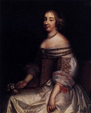 Portrait of Mademoiselle de Montpensier Oil painting by Charles Beaubrun