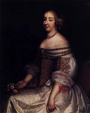 Portrait of Mademoiselle de Montpensier Oil painting by Charles Beaubrun