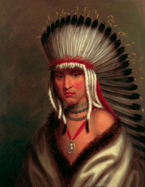 Petalesharro  by Charles Bird King - Hand-Painted Oil Painting Reproduction