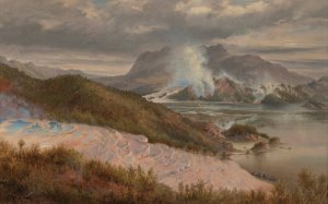Pink Terraces by Charles Blomfield Oil Painting