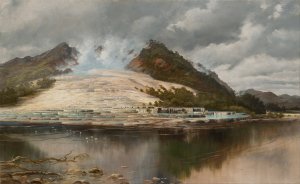 White Terraces, Rotomahana by Charles Blomfield Oil Painting