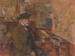 Self Portrait by Charles Boom Oil Painting