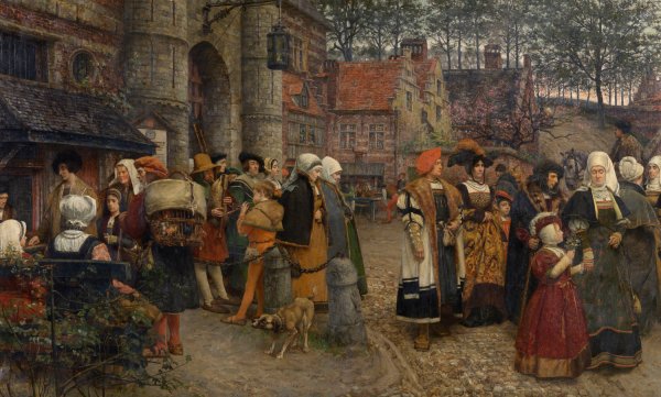 Main Product Photo of Within the Walls of Antwerp in 1550  Painting by Charles Boom