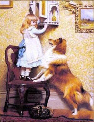 A Little Girl and Her Sheltie