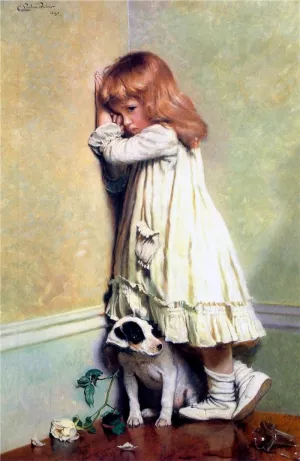 A Special Pleader (Detail) by Charles Burton Barber - Oil Painting Reproduction