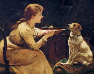 Are You Ticklish painting by Charles Burton Barber