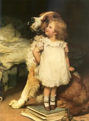 I am Higher! by Charles Burton Barber Oil Painting