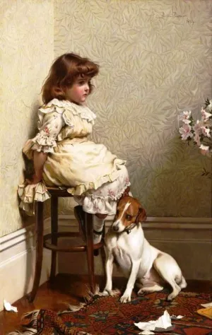 In Disgrace by Charles Burton Barber - Oil Painting Reproduction