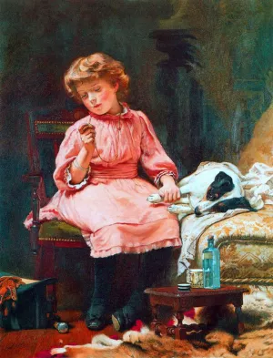 Not Much Wrong by Charles Burton Barber - Oil Painting Reproduction