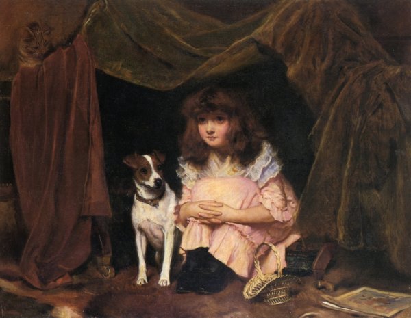 Main Product Photo of The Hiding Place Painting by Charles Burton Barber