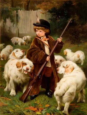 The New Keeper by Charles Burton Barber - Oil Painting Reproduction
