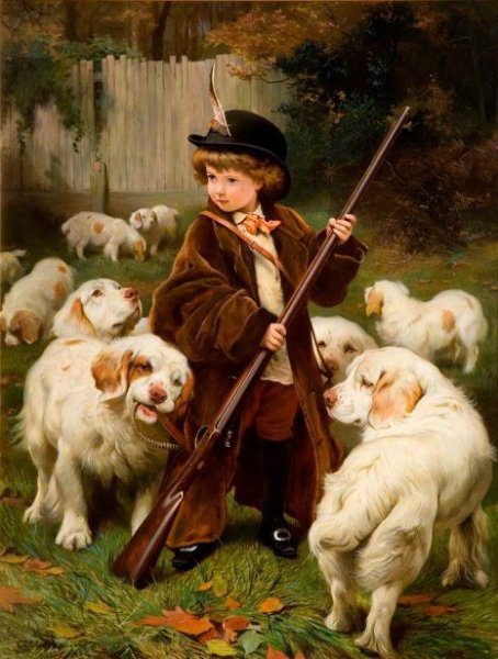 Main Product Photo of The New Keeper Painting by Charles Burton Barber