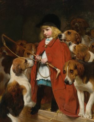 The New Whip by Charles Burton Barber Oil Painting