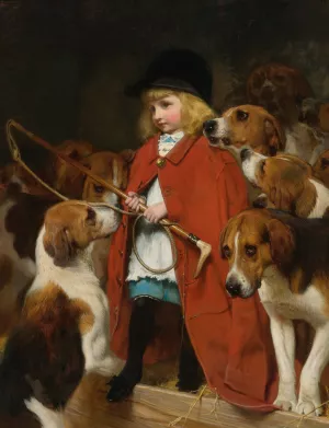 The New Whip by Charles Burton Barber Oil Painting