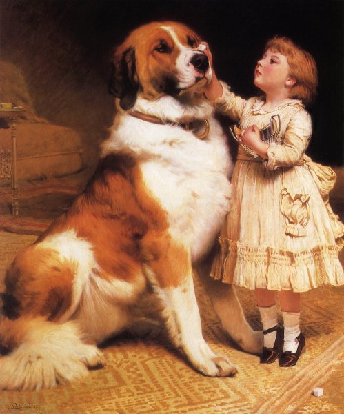 Trust by Charles Burton Barber - Hand-Painted Oil Painting Reproduction