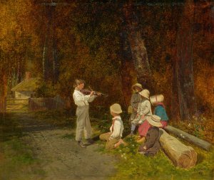 His First Appearance in Public by Charles Caleb Ward Oil Painting