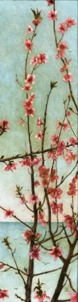 Blossoming Pink Branches painting by Charles Caryl Coleman