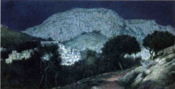 Main Product Photo of Moonlight Capri Painting by Charles Caryl Coleman