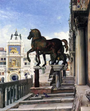 The Bronze Horses of San Marco by Charles Caryl Coleman - Oil Painting Reproduction