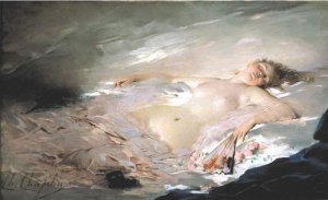 After the Masked Ball by Charles Chaplin Oil Painting