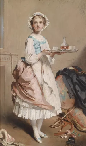 Das Stubenmadchen by Charles Chaplin Oil Painting