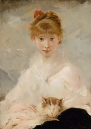 Der kleine Liebling by Charles Chaplin Oil Painting
