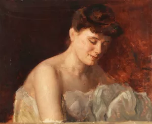 Frauenportrat by Charles Chaplin Oil Painting