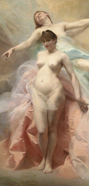 Le Reve, The Dream by Charles Chaplin - Hand-Painted Oil Painting Reproduction