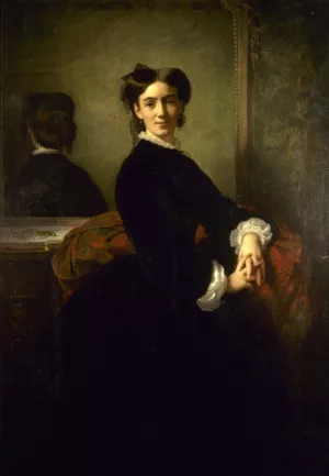 Portrait de Madame Charles Chaplin by Charles Chaplin Oil Painting
