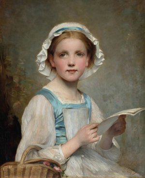 The Letter by Charles Chaplin Oil Painting
