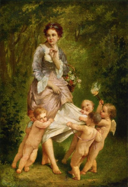 Main Product Photo of Venus with Putti Painting by Charles Chaplin