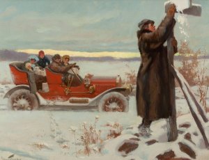 Finding the Way Home by Charles Chase Emerson Oil Painting