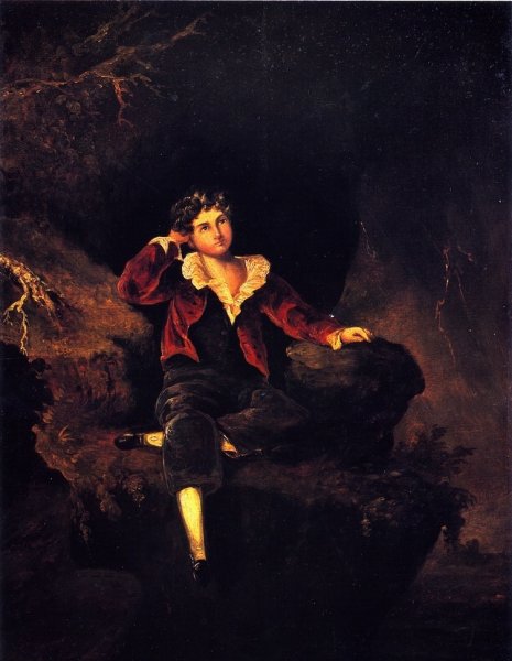 Little Wanderer (copy after Sir Thomas Lawrence's Master Lambton) by Charles Codman - Hand-Painted Oil Painting Reproduction