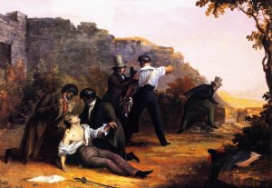 The Duel by Charles Codman Oil Painting