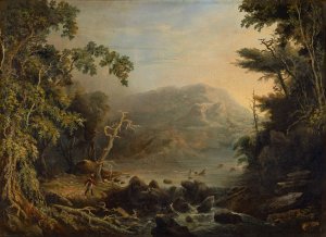 The Moose Hunter by Charles Codman Oil Painting