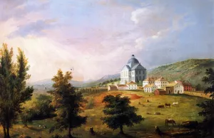 View of the Maine State House, Augusta painting by Charles Codman